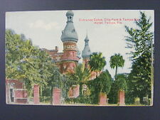 Tampa Florida FL Entrance Gates City Park & Tampa Bay Antique Postcard c1910 picture