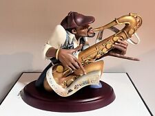 Lenox Frank Morrison Soul Train Black Sax Figurine Jazz Select Ebony Vision NEW picture