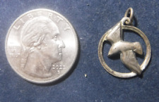 Vintage Sterling Silver Holy Spirit Dove Medal picture