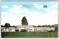 1940s DANNY ROSS COURTS & HOME RESTAURANT TIFTON GEORGIA GA HOTEL MOTEL POSTCARD picture
