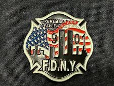 New York  Fire Department  911 Hat / Lapel Back Pin ~ fd picture
