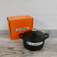 Le Creuset Cast Iron 1/3-Quart Mini Cocotte Dutch Oven, Matt Black Licorice picture