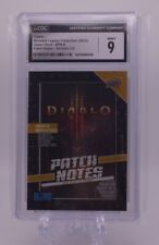 Diablo 3 Patch Notes Card Blizzard Legacy Collection CGC Graded 9 picture
