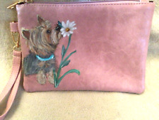 Yorkie hand painted Yorkshire  Terrier wristlet picture