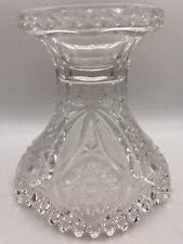 Rare Antique Cambridge Glass Clear EAPG Punch Bowl Base/Vase, #2351, 5.25”, EUC picture
