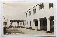 Vintage 1938 NM RPPC Postcard Gallup New Mexico Route 66 hotel Casa Linda Court  picture