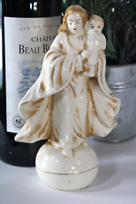 vintage french vieux paris porcelain madonna child figurine statue religious picture