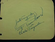 Jack Teagarden , Frankie Trumbauer & Charlie Teagarden RARE Combo Autographs picture