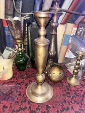 Vintage/antique brass 11 inches tall candle holder picture