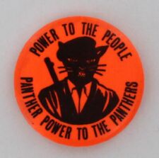 Black Panther Party For Self Defense 1967 Original 1st Armed Beret Guard Pin picture