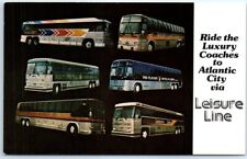 Unposted Greeting Postcard - Leisure Line - Bus - Advertisement - Transportation picture