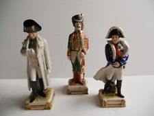 3 Vintage Fine Porcelain Millitary Figurines by Scheibe of Germany Napoleon .. picture