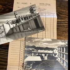 Vintage 1940s RPPC Mexico Hotel Fenix Zamora Mich.  Real Photo Postcard Receipt picture