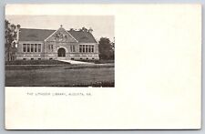 1904 The Lithgow Library, Augusta Maine ME Posted Antique PMC Unposted Postcard picture
