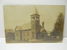 Vintage c1900 RPPC Reformed Church Athens Michigan Postcard - P25 picture