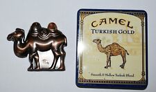 Vintage Bronze KK Camel Lighter and Camel Turkish Gold Tin picture