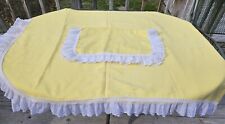 Vintage Bates Windors Yellow/ White Bedspread W/ Pillowcase 74×100 picture