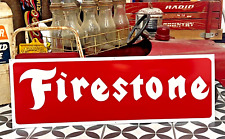 Hand Painted Sign by Sign Painter Red FIRESTONE FARM TIRES Truck Car Tires picture