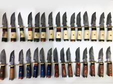 Lof of 30pcs Beautiful Hand made Damascus steel Skiner Hunting knives (NE-10227) picture