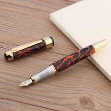 luxury High quality jinhao 250 Business red Ice flower golden Fountain Pen new picture