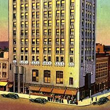 Vintage Youngstown, OH Linen Postcard Central Tower Public Square Unposted Ohio picture