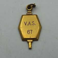 1967 V.A.S. Fob Award Medal Charm Pendant Key VAS Unsure HS? Help Vintage picture