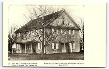 c1910 WRIGHTSTOWN PA FRIENDS MEETING HOUSE BUCKS CO.  CHAS ARNOLD POSTCARD P3921 picture