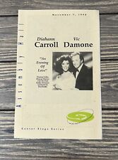 Vintage 1990 Diahann Carroll and Vic Damone Assembly Hall Program picture