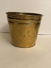 vintage antique brass bucket picture