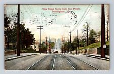 Birmingham AL-Alabama 20th Street North From Five Points, Vintage c1908 Postcard picture