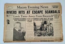 Vintage Partial Newspaper Sept. 4, 1937 Macon Evening News 17