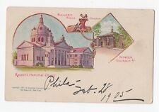 1897 Staten Island NY Pre PMC Pioneer American Souvenir Postcard Used # 8 picture