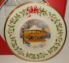 Lenox Annual Christmas Holiday Plate 2014 Carousel NIB picture