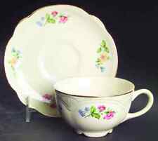 Homer Laughlin  Springtime  Cup & Saucer 225533 picture