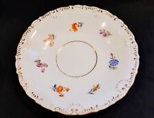 Antique MEISSEN Germany Replacement SAUCER Scattered Flowers Embossed Rim MSS15 picture
