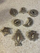 Aluminum Cookie Cutters Vintage Lot Of 8 picture