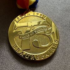 VINTAGE  1922 - 1997 BEAUREPAIRES '75 YEARS OF SERVICE' MEDALLION MADE BY S&H picture