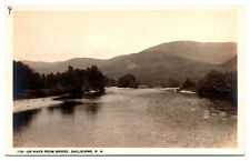 RPPC Up River from Bridge, Mountain Landscape, Shelburne, New Hampshire picture
