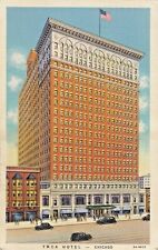 Vintage Postcard ILLINOIS  YMCA HOTEL--CHICAGO  LINEN  POSTED  1938 picture