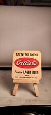 Ortlieb's Beer Coaster ~ Vintage ~ Taste The Finest Premium Lager BEER Vintage picture