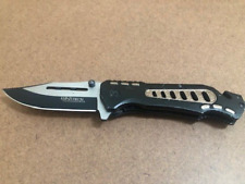 WARTECH knife - 1065 surgical steel liner lock BLACK —Great condition picture