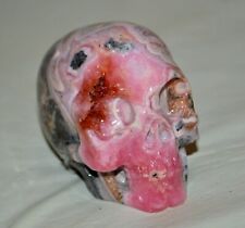 Gemmy Rhodochrosite Carved Skull from Argentina * rare * picture