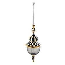  Brand New Mackenzie Childs Courtly Check Pendant Bird Feeder picture