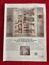 Vintage 1995 General Electric G.E. Profile Refrigerator Print Ad picture