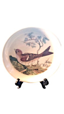 VINTAGE 1978 PORTMEIRION BIRDS OF BRITAIN E. DONOVAN DISPLAY PLATE W/STAND #38 picture