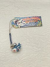 Vintage Sanrio Hello Kitty Gotochi Charm Strap Keychain Shark Aquarium Japan picture