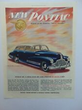 1946 NEW PONTIAC STREAMLINER SEDAN print ad picture
