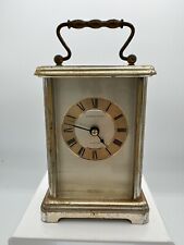 Vintage Hamilton Brass Desk Clock MCM West Germany As Is picture