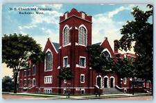 c1910's Methodist Episcopal Church & Parsonage Rochester Minnesota MN Postcard picture