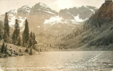 Colorado Aspen Maroon Lake Bells Schutte #787 RPPC 1940s Photo Postcard 22-10579 picture